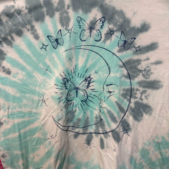 Butterfly Moon tiedye T-shirt size 2XL - Picture 2 of 4